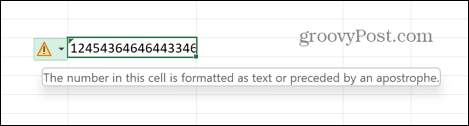 Excel-foutmelding