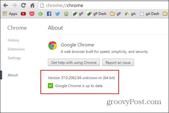 Chrome-versie