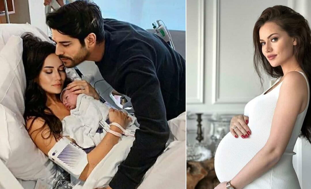 De gelukkigste dag van Fahriye Evcen en Burak Özçivit! Fahriye Evcen werd voor de tweede keer moeder