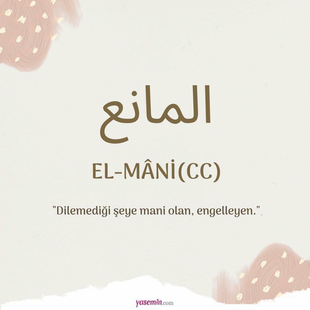 Wat betekent Al-Mani (cc)?