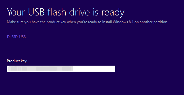 flash drive klaar