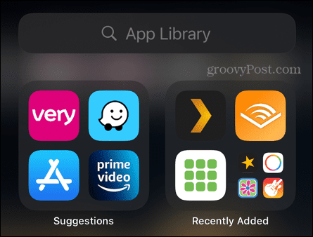 iphone app-bibliotheek