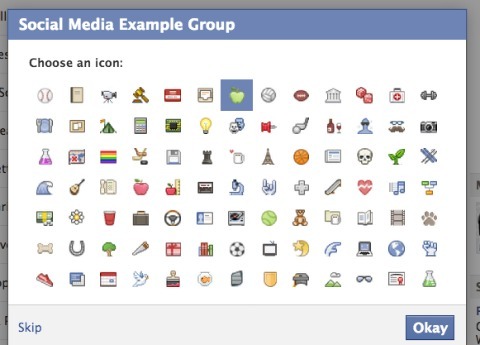 facebook groep icoon instellingen