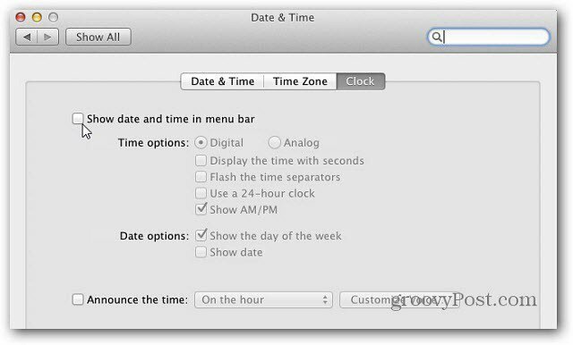 Mac OS X: voeg een basisagenda toe aan de menubalk
