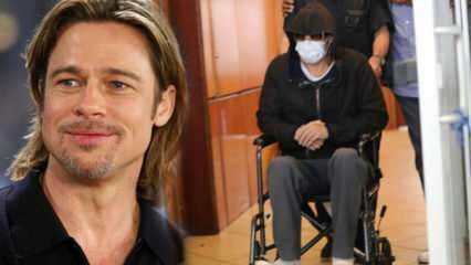 Foto's van Brad Pitt in een rolstoel bang!