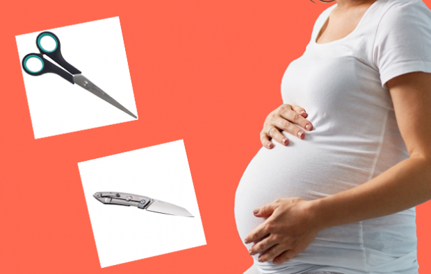 schaar en mes-test tijdens de zwangerschap