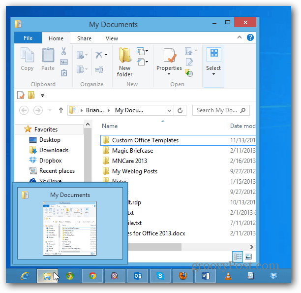 Maak Windows Explorer open voor een andere locatie dan bibliotheken