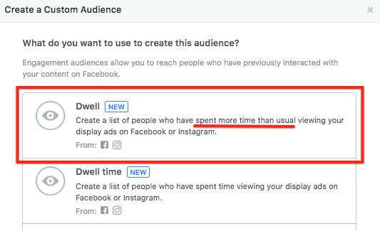  Met Facebook kunt u zich nu richten op mensen die meer tijd dan normaal hebben besteed aan het bekijken van uw advertenties.
