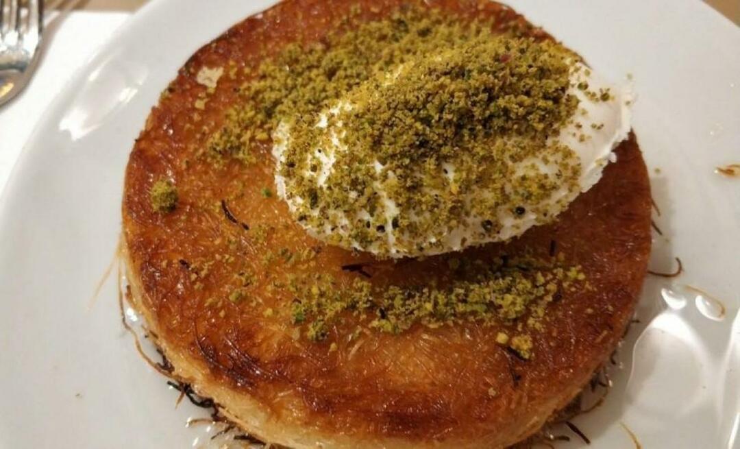 Hoe maak je Libanese künefe? Verschillende stijl van künefe Libanese künefe-trucs