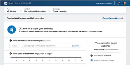 LinkedIn Campaign Manager-functies