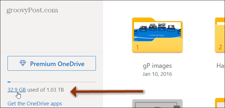 OneDrive-opslagruimte Web