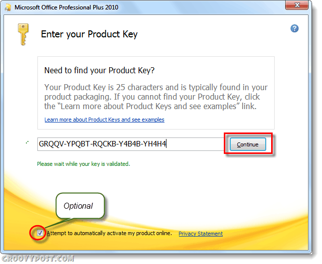 Hoe u de productsleutels van Microsoft Office 2010 kunt wijzigen