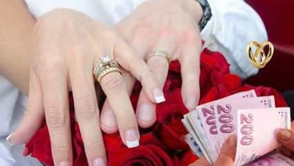 Ondersteuning voor bruidsschat en compensatie? Hoeveel bedraagt ​​de bruidsschatsteun voor 2023? 36 duizend TL steun van de staat voor degenen die gaan trouwen