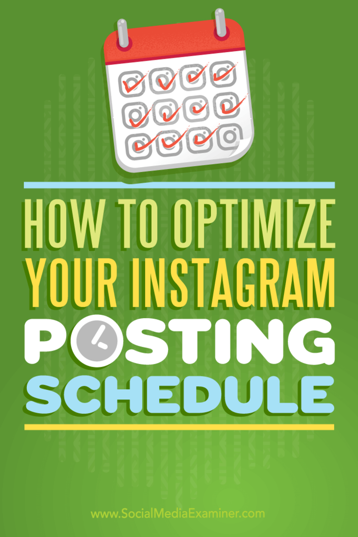 Tips voor het maximaliseren van Instagram-betrokkenheid met een geoptimaliseerd postschema.