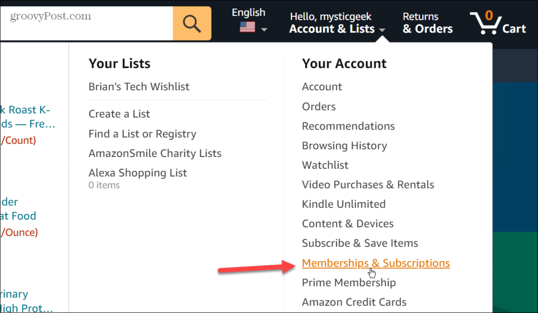 Abonnementen op Amazon Prime Video opzeggen