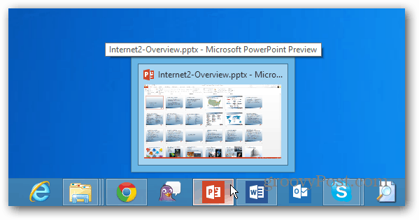 Windows 8 Desktop-taakbalk