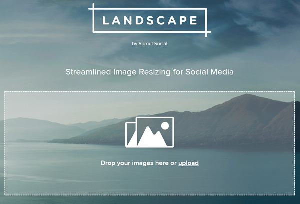 Afbeeldingen bijsnijden en vergroten of verkleinen met Landscape by Sprout Social.