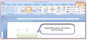 Tabblad Microsoft Word 2007-indeling