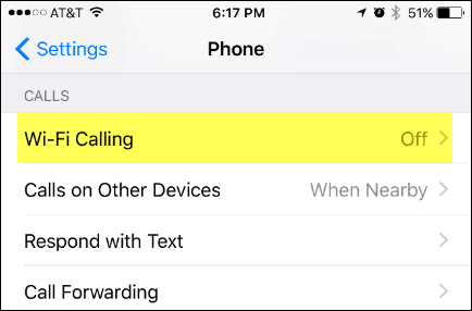 Hoe u bellen via wifi op uw iPhone kunt inschakelen