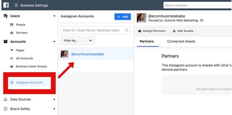 hoe je Instagram-account verwijdert uit Facebook Business Manager