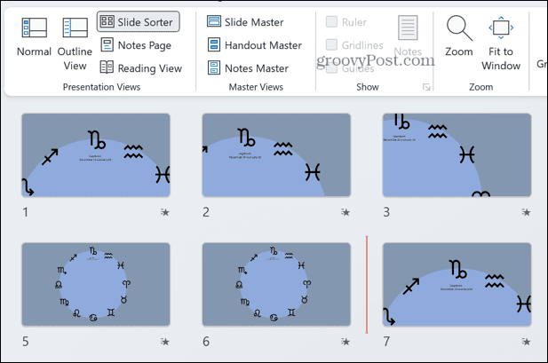 powerpoint verwijderde dia's