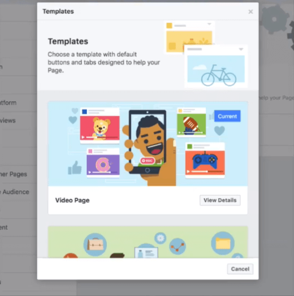 Facebook test een nieuwe videosjabloon voor Pages waarmee video en community centraal staan ​​op de pagina van een videomaker, met speciale modules voor zaken als video's en groepen.