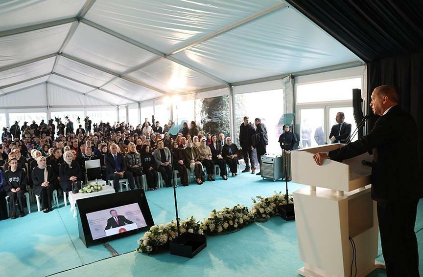 President Erdoğan sprak bij de opening van de Şule Yüksel Şenler Foundation