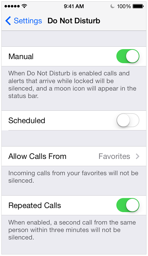 Met de iPhone Do Not Disturb-instelling kun je teksten blokkeren.