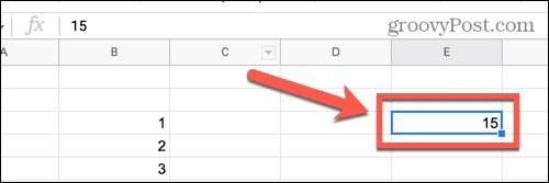 Google Spreadsheets-waarden