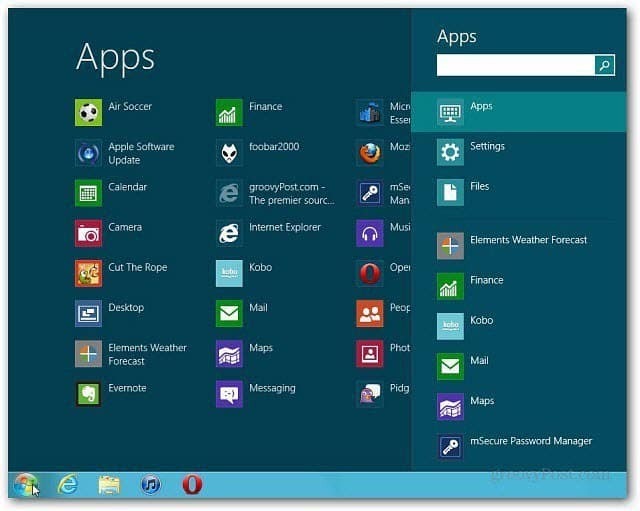 Windows 8: haal het startmenu terug op het bureaublad