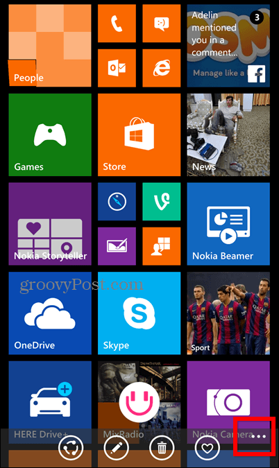 Schermvergrendelingsscherm voor Windows Phone 8.1