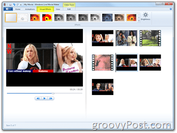 Microsoft Windows Live Movie Maker - How-To Home Movies Madonna maken