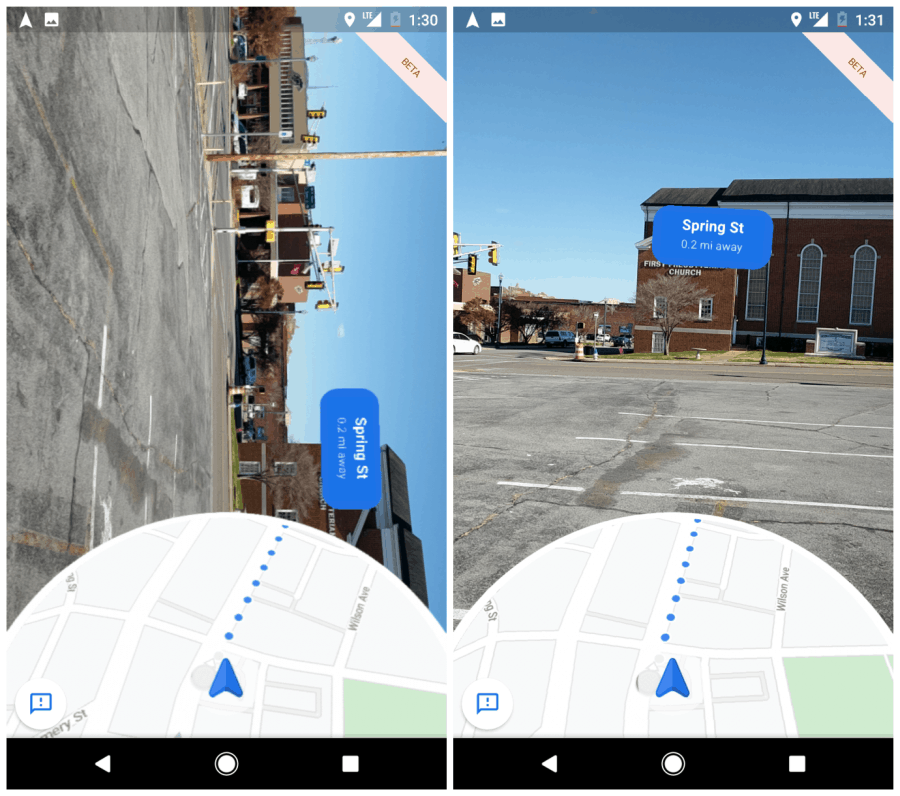 google maps live weergave