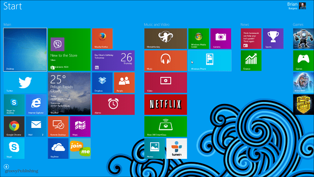 Windows 8.1 Tip: maak het bureaublad en de achtergrond van het startscherm hetzelfde