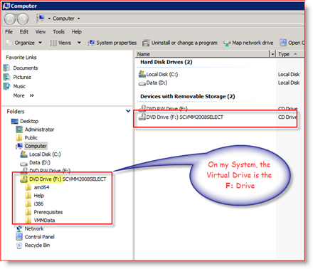 MagicISO Virtual Drive ISO Mount voorbeeld op Windows Server 2008