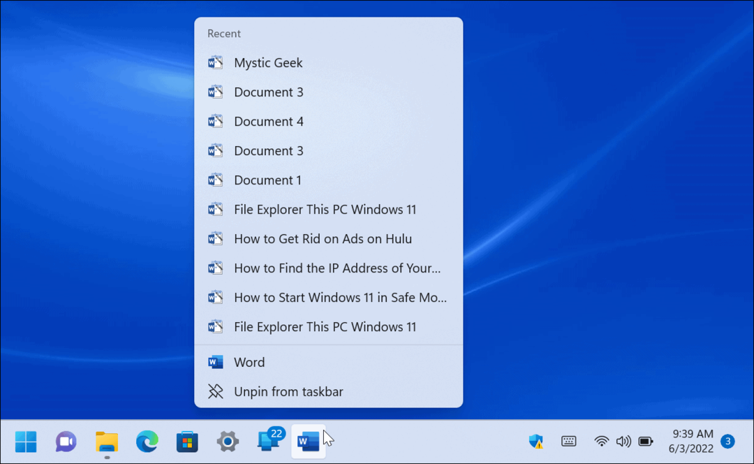 Lijsten springen op Windows 11
