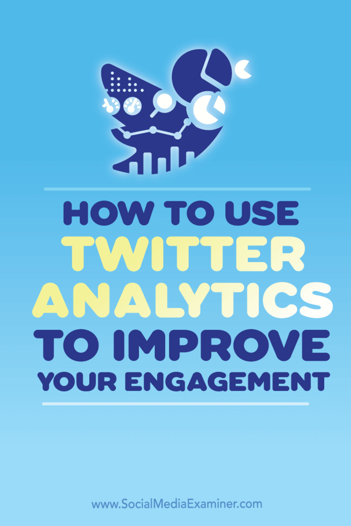 Twitter Analytics gebruiken om uw betrokkenheid te verbeteren: Social Media Examiner