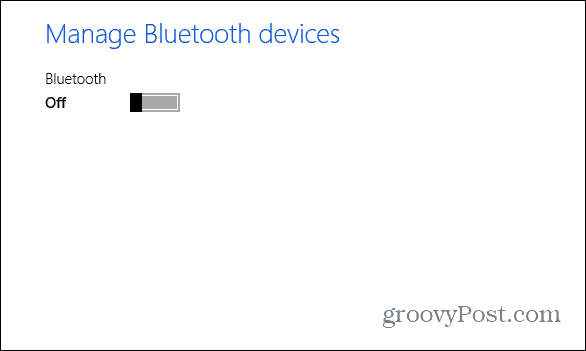 Bluetooth uit