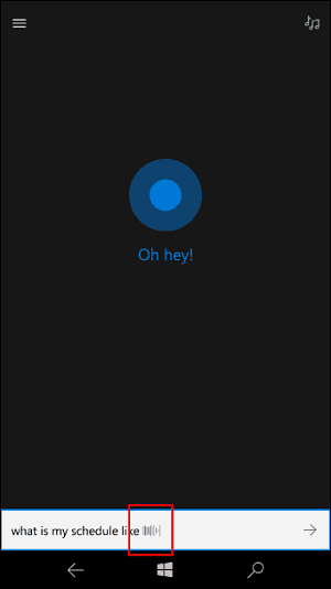 Cortana luisteranimatie