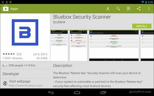 Bluebox Security Scanner Controleert of uw Android is gepatcht voor de 'Master Key'-exploitatie