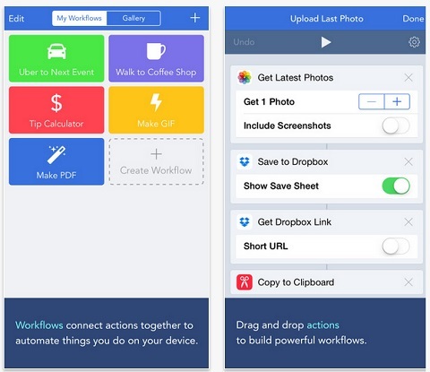 Workflow helpt u apps aan elkaar te rijgen, zodat u uw taken kunt automatiseren.