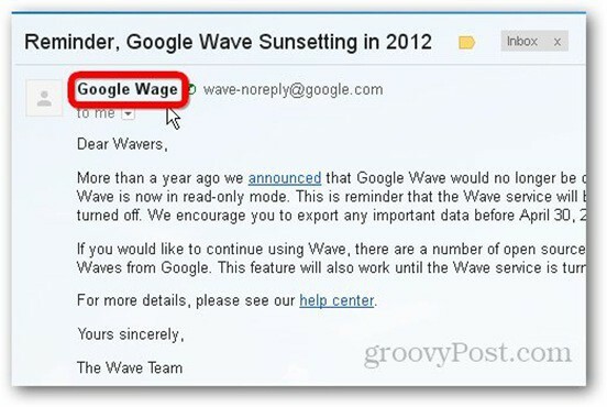 Google Wave neemt afscheid op 30 april