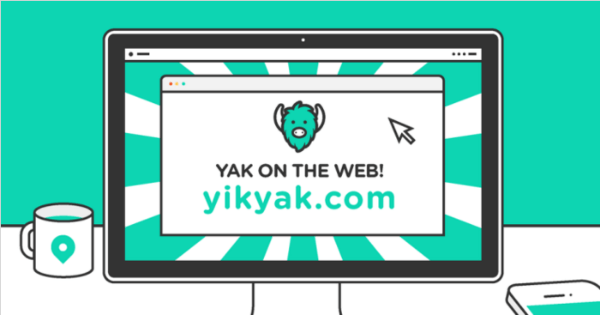 yik yak voor het web