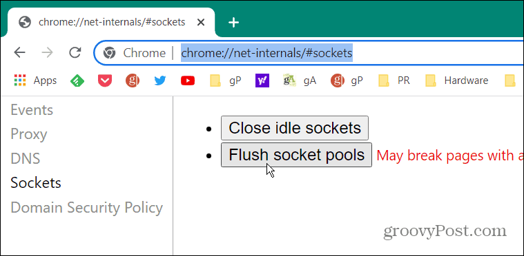 Repareer ERR_SPDY_PROTOCOL_ERROR in Chrome