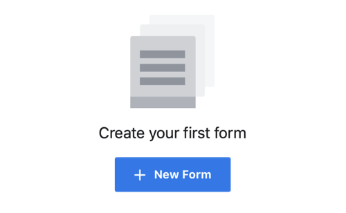 Optie om een ​​nieuw formulier te maken voor een Facebook-leadadvertentiecampagne.