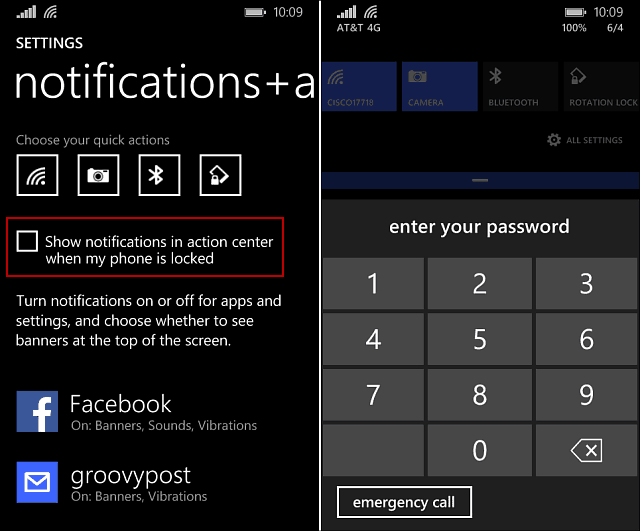 Windows Phone 8.1: voorkomen dat mensen meldingen op het vergrendelscherm zien