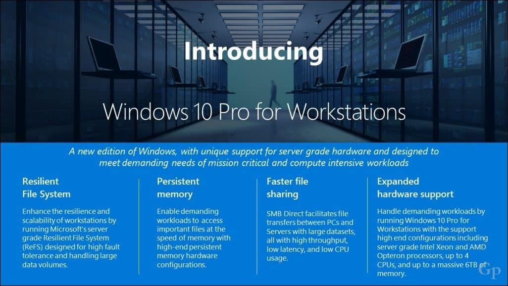 Microsoft introduceert nieuwe Windows 10 Pro voor Workstation-editie