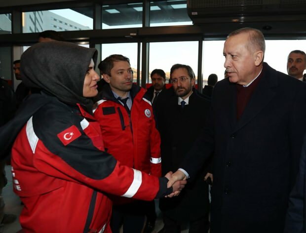 President Erdogan feliciteerde Emine Kuştepe