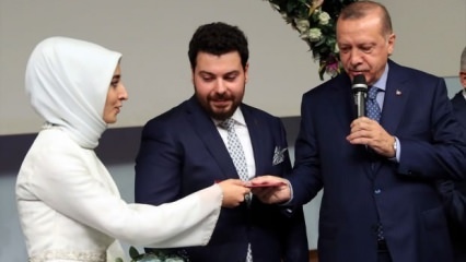 President Erdogan was getuige van de dochter van Sefer Turan