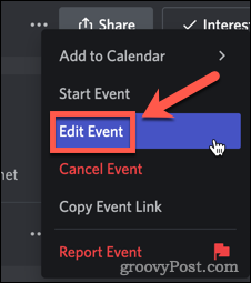 Een evenement op Discord bewerken